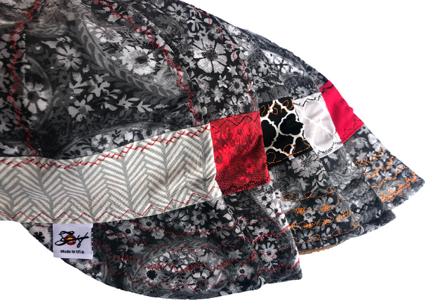 Charcoal Paisley 100% Cotton Welders Cap