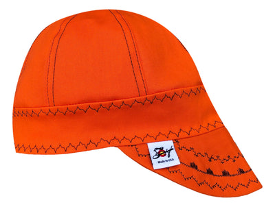 Safety Orange/Black  #SoComfort Welders Cap W/FR Bill *Limited Run*