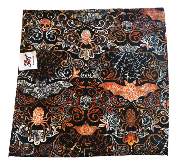 Spider & Skull 100% Cotton Bandanna
